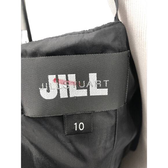 JILL Jill Stuart Dress Womens 10 Mini Corset Tulle Swiss Dot Lace Black - Picture 7 of 8